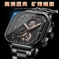 Swiss Brand Waterproof Multifunction Fashionable Mens Watch Steel Band Quartz Watch Live Export Bestseller Drop Ship