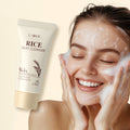 跨境新品LAIKOU大米洗面奶50g补水保湿FDA护肤品rice face wash