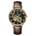 POEDAGAR Self-Winding Mechanical Watch New Waterproof Glow Belt Mens Watch Live Export Bestseller Watch