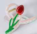 The most popular summer grabber clip 2026 new shark clip multi-color electroplated gold edge fashion simple high-end streamer