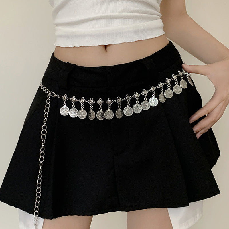 Round Portrait Tassel Waist Chain - view 3