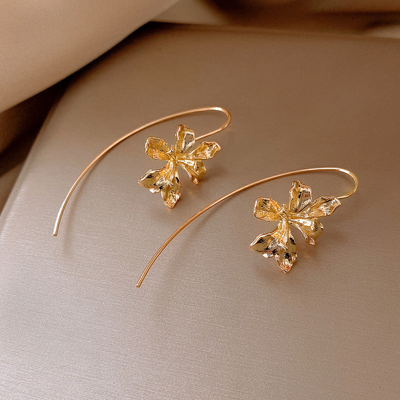 Floral Tassel Drop Earrings - view 12