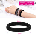 Elegant High-Stretch Force Durable No Connect Seam Hair Tie Elastic Band Women Tie Head Hair Tie Simple Height Ponytail Head Jewelry Hair String Leather Set