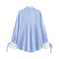 Office Versatile Striped Loose Shirt