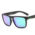 New Men Polarized Sunglasses Iridescent Lens Sports Style Sunglasses Elastic Paint PC Frame Glasses 168
