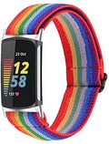Amazon ebay Hot Sale Nylon Day Lettering Clasp Adjustable Band Fits fitbitcharge5 Ethnic Style