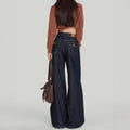 Fall Casual High Waist Drapey Loose Wide Leg Pants