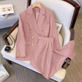 Women's Fall Fashion Elegant Plus Size Loose Jacket Set 2026 | Trendy Jacket - Black