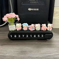 汽车临时停车牌女挪车电话牌车载手机号码牌创意摆件装饰用品大全