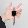 Fits Apple watch Apple Watch Tweed Style 4th Square Metal Rhinestone Apple Band