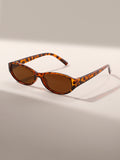 Oval Round Women Hot Girl y2k Trendy New Import Sunglasses Face-Slimming Driving Vacation Sunglasses