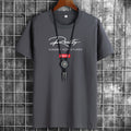 white large size men's short-sleeved t-shirt new half-sleeved clothes trendy body shirts for men and
