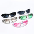Western Colorful Sunglasses Outdoor UV-Proof Sports Sunshade Sun-Proof Trendy Style Men Riding Windproof Sunglasses