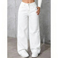 High Waist Drapey Loose Straight Leg Wide Leg Pants + Pants