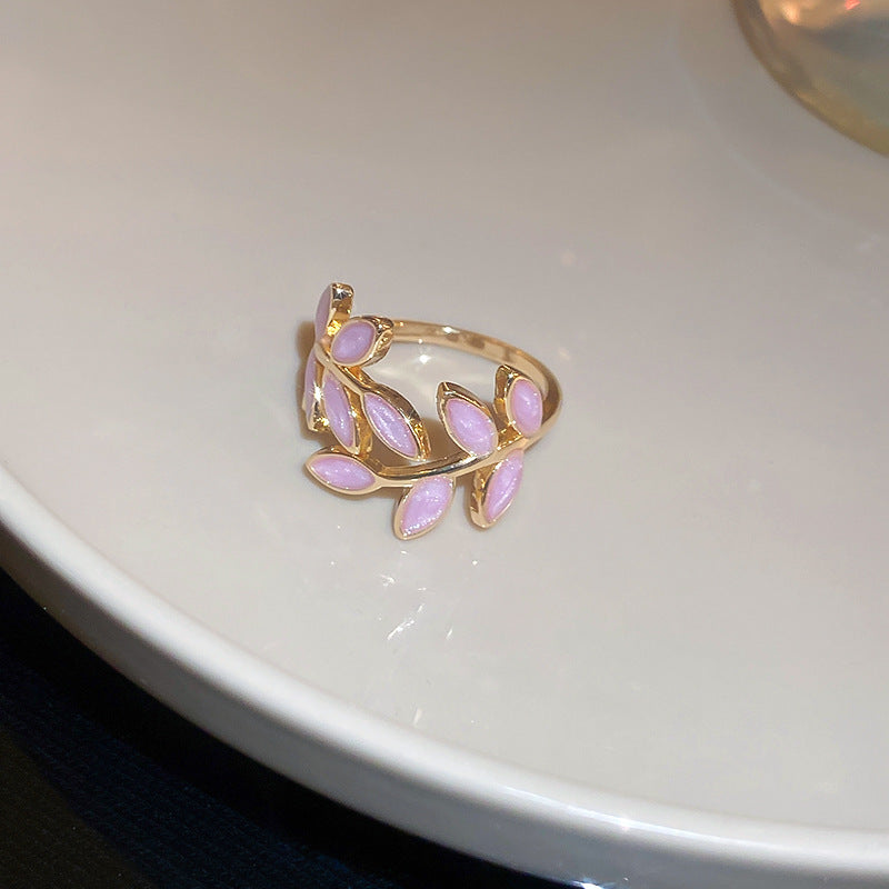 Korean-Style Stretch Pearl Ring – Irregular Geometric Design - view 9
