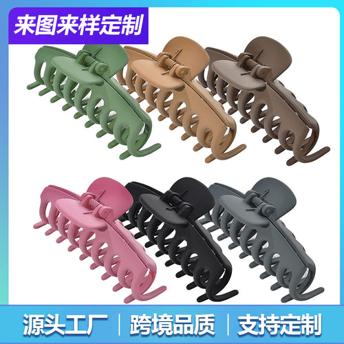 Overseas Amazon Hot Sale Matte Claw Back Brain Spoon Updo 11CM Keel Chain Clip Monster Hand Clip Hair Clip Women Head Jewelry