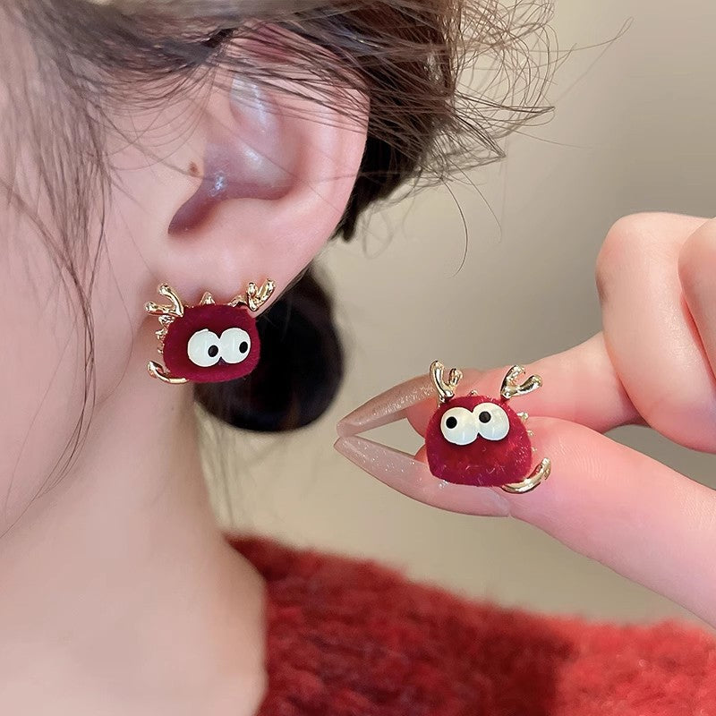 Anchora Red Bow Statement Earrings - view 6