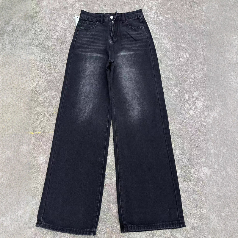 Summer Retro Slimming High Waist Drapey Loose Wide Leg Pants