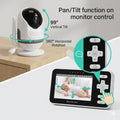 4-Inch HD Baby Monitor - Clear Night View, Secure Connection