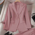 Women's Fall Korean Retro Fitted Jacket + Pants + Top Set 2026 - Emerald