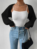 Women's Relaxed Knit Long Sleeve Cardigan 2026 | Layered Cardigan - White