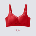 982软支撑果冻胶深V蕾丝聚拢无钢圈立体内衣女调整型不空杯文胸