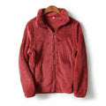 Women's Fall-Winter Wool Fleece Stand Collar Cardigan + Jacket 2026 - Milk White