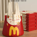 thickened household purple printed garbage bag kitchen office dormitory large portable vest plastic