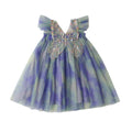 amazon rainbow wings mesh girls dress 2026 summer style flying sleeve baby princess dress puff skirt