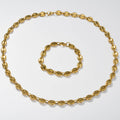 Western Hip-Hop Stainless Pig Nose Chain 18K Plated Retro Buttons Necklace Bracelet Set Stock Wholesale