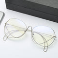 Women Premium Face-Slimming Retro Chinese Style Half-Rim Prescription Glasses Frame Plano Frame