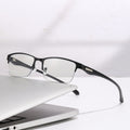 Half-Rim Presbyopia Glasses Formal Fashionable Men Influencer Trendy Style Middle-Aged Uncle Reading Glasses Overseas HD Reading Glasses