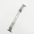Fits Apple Smart Watch Band 4th Stripe Steel Silk Pattern Stripe Metal Band Stainless Curved Band