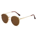 New Import Oval Round Frame Sunglasses Street Snap Sun-Proof Glasses Retro Hong Kong Style UV-Proof Premium Sunglasses