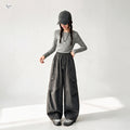 Girls' 3D Cargo Wide-Leg Pants - Curved Slender Fit