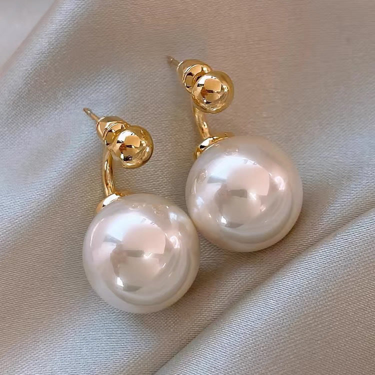 French Vintage Floral Pearl Earrings - view 12