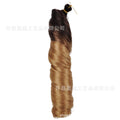 wig french long curly hair loose wave crochet hair single tube large curl spiral curl 24inch