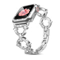 Fits Apple iwatch Band Fashionable Tweed Style O Type Rhinestone Apple Band