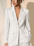 Women's Lace Tie-Front Waist-Tie Lightweight Blazer 2026 - Black