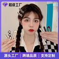 Premium Polish Light Acrylic Acetate Hair Clip Women Invisible Dispatch Card Side Fringe Baby Hair Duck Bill Edge Clip Hair Accessory Custom