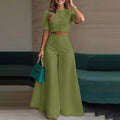 Spring Casual Fashion Pants + Top 2-Piece Set