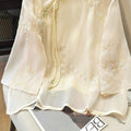 Women's Summer New Chinese Elegant Embroidered Shirt 2026 | Casual Shirt - As Pictured