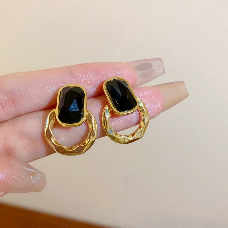 Vintage Gold-Tone Stud Earrings - view 10