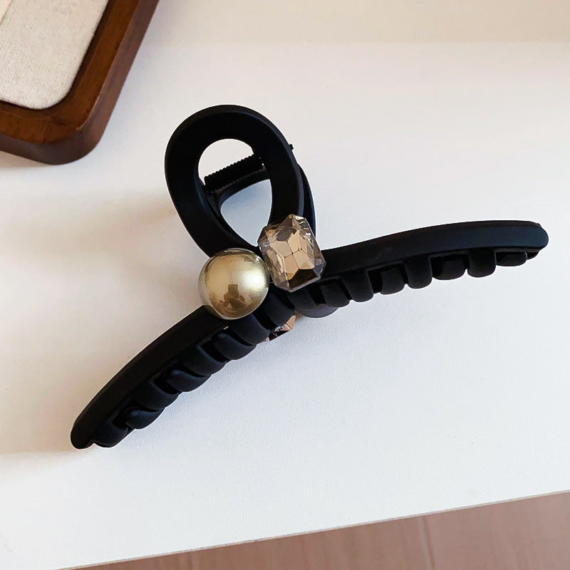 French Black Pearl Hair Claw Clip - view 7