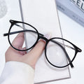 Overseas Light-Changing Blue-Light Glasses Fashionable Trendy Bare Face Glasses Frame Retro Versatile Slender Plano
