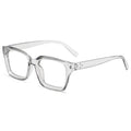 Square Blue-Light Glasses Unisex Bare Face Stud Glasses Frame Stylish Western Versatile Wear Jewelry Plano