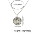 Overseas Nordic Fiber Student of Berry Two-Tone Round Brand Necklace Retro World Berry Titanium Universal Gift Pendant
