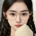Reading Glasses Women Anti-Blue Influencer Fashionable Trendy Style Presbyopia Glasses Frame Big Frame Square HD Old Vision Old Light Glasses