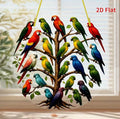 Hot selling beautiful bird acrylic living room courtyard pendant holiday scene decoration pendant gift
