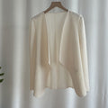 Spring Fashion Slimming Pleated Loose Cardigan + Jacket + Top
